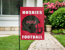 Load image into Gallery viewer, NIU huskies football double sided garden flag hung for yard decor