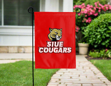Load image into Gallery viewer, red siue cougars double sided garden flag for yard decor