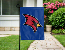 Load image into Gallery viewer, blue saginaw valley state university garden flag for yard decor