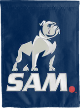 Load image into Gallery viewer, blue samford university double sided house flag for man cave decor