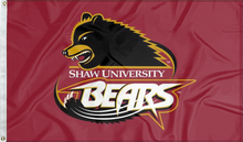 Load image into Gallery viewer, shaw university bears flag for college dorm decor