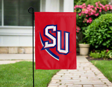 Load image into Gallery viewer, red shenandoah university double sided garden flag for yard decor
