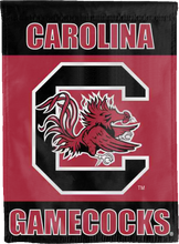 Load image into Gallery viewer, south carolina gamecocks double sided house flag for college dorm decor