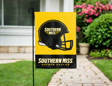 Load image into Gallery viewer, southern miss football garden flag outside the driveway for yard decor