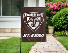 Load image into Gallery viewer, st bonaventure double sided garden flag hung outside for yard decor