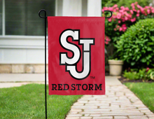 Load image into Gallery viewer, red st john's red storm double sided garden flag for yard decor