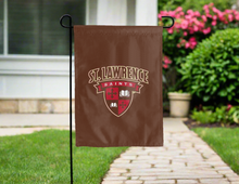 Load image into Gallery viewer, brown st. lawrence university double sided garden flag for yard decor