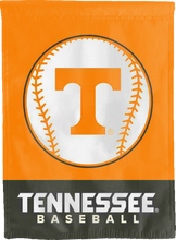 Load image into Gallery viewer, tennessee baseball double sided house flag for college dorm decor
