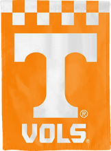 Load image into Gallery viewer, tennessee vols double sided house flag for college dorm decor