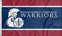 Load image into Gallery viewer, texas a&m university central texas warriors flag for college dorm decor