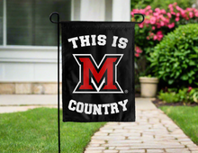 Load image into Gallery viewer, this is miami university ohio country garden flag hung for yard decor