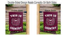 Load image into Gallery viewer, this is missouri state country logo reading correctly on both sides of garden flag