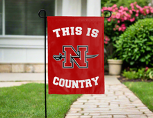 Load image into Gallery viewer, this is nicholls state country garden flag hung outside for yard decor