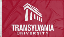 Load image into Gallery viewer, red transylvania university flag for college dorm decor