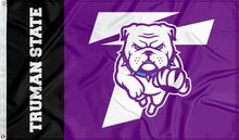 Load image into Gallery viewer, truman state bulldogs flag for college dorm decor