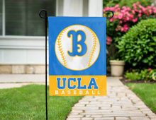 Load image into Gallery viewer, gold and blue ucla bruins baseball garden flag for yard decor