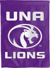 Load image into Gallery viewer, purple una lions double sided house flag for man cave decor