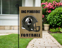 Load image into Gallery viewer, gold unc pembroke football garden flag for yard decor