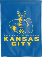 Load image into Gallery viewer, blue university of missouri kansas city double sided house flag for man cave decor