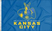 Load image into Gallery viewer, university of missouri kansas city flag for college dorm decor