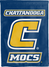 Load image into Gallery viewer, university of tennessee at chattanooga house flag with gold c logo for man cave decor