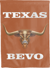 Load image into Gallery viewer, orange university of texas bevo double sided house flag for college dorm decor