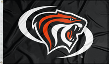 Load image into Gallery viewer, black university of the pacific tigers flag for college dorm decor