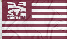 Load image into Gallery viewer, usa flag style morehouse college flag for college dorm decor