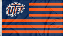 Load image into Gallery viewer, usa flag style utep miners flag for college dorm decor