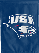 Load image into Gallery viewer, blue usi screaming eagles double sided house flag for game day decor