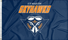 Load image into Gallery viewer, blue ut martin skyhawks flag for college dorm decor