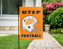 Load image into Gallery viewer, orange utep miners football orange flag for yard decor