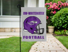 Load image into Gallery viewer, grey uw whitewater football garden flag for yard decor