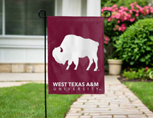 Load image into Gallery viewer, maroon west texas A&M university double sided garden flag for yard decor