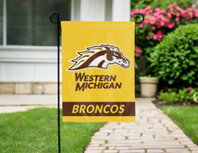 Load image into Gallery viewer, western michigan broncos double sided garden flag for yard decor