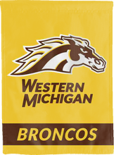 Load image into Gallery viewer, western michigan broncos double sided house flag for man cave decor