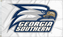 Load image into Gallery viewer, white georgia southern eagles flag for college dorm decor