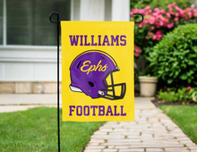Load image into Gallery viewer, gold williams college ephs football double sided garden flag for yard decor