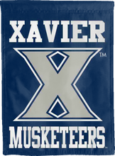Load image into Gallery viewer, blue xavier university double sided house flag for man cave decor
