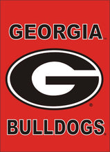 Load image into Gallery viewer, Red Georgia Bulldogs House Flag