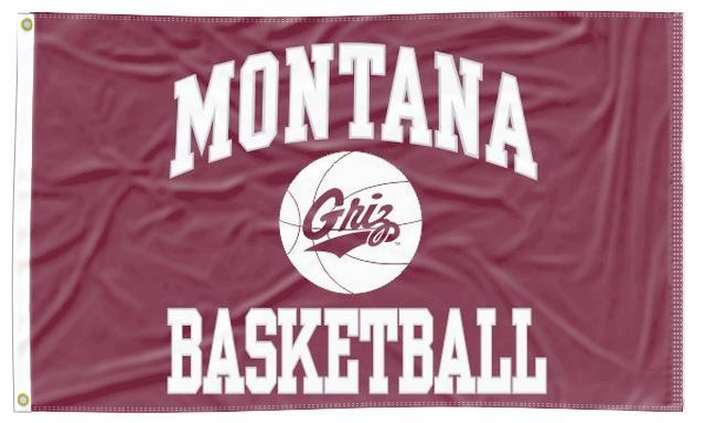 University Of Montana Gartenflagge – Grizzlies UM Griz Banner, 100% Polyester, Doppelseitig