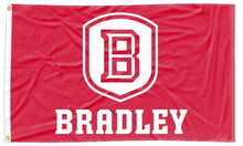 Load image into Gallery viewer, Bradley University - B Shield Red 3x5 Flag