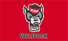 Load image into Gallery viewer, North Carolina State University - Wolfpack Head 3x5 Flag