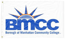 Load image into Gallery viewer, Borough of Manhattan CC - Panthers White 3x5 Flag