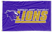 Load image into Gallery viewer, Georgian Court University - Lions Blue 3x5 Flag