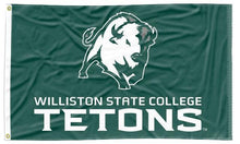 Load image into Gallery viewer, Williston State College - Tetons Green 3x5 Flag