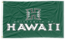 Load image into Gallery viewer, Hawaii - Rainbow Warriors Green 3x5 Flag
