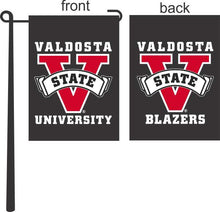 Load image into Gallery viewer, black valdosta state university garden flag for yard decor
