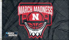 Load image into Gallery viewer, Nebraska Basketball 2026 March Madness 3x5 Flag

