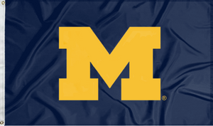 University of Michigan Wolverines Applique Flag
